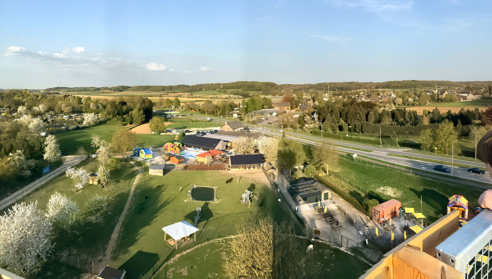 Panorama foto genomen vanaf de Dwaze Toren